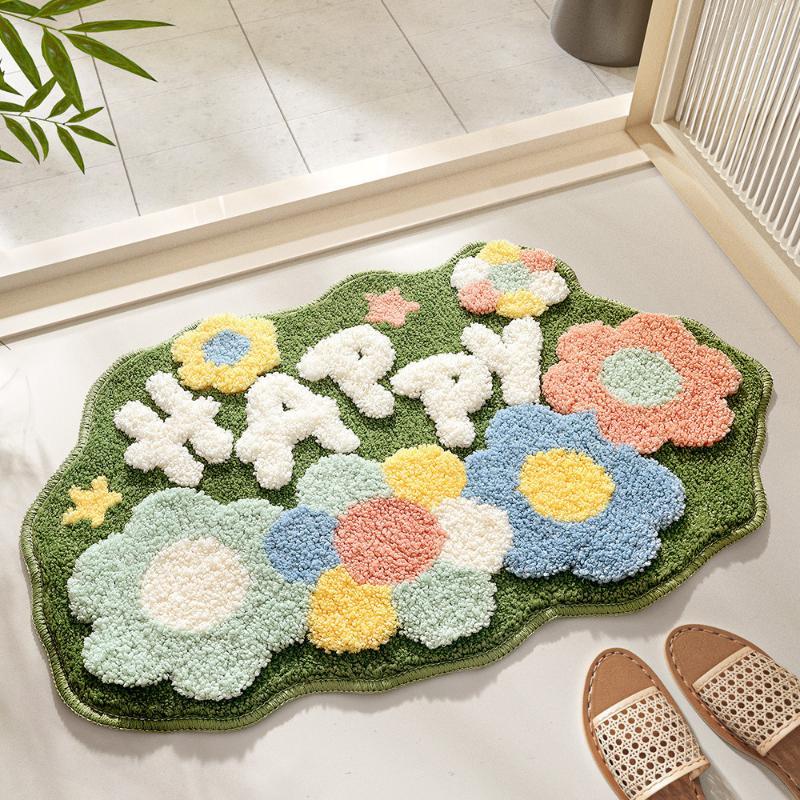 Home Textiles Super Soft - Tapis de Douche Minimaliste Style Champêtre