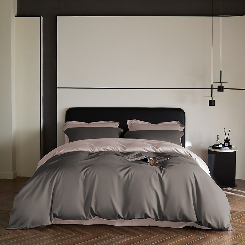 Home Textiles Super Soft - Parure de lit réversible en satin