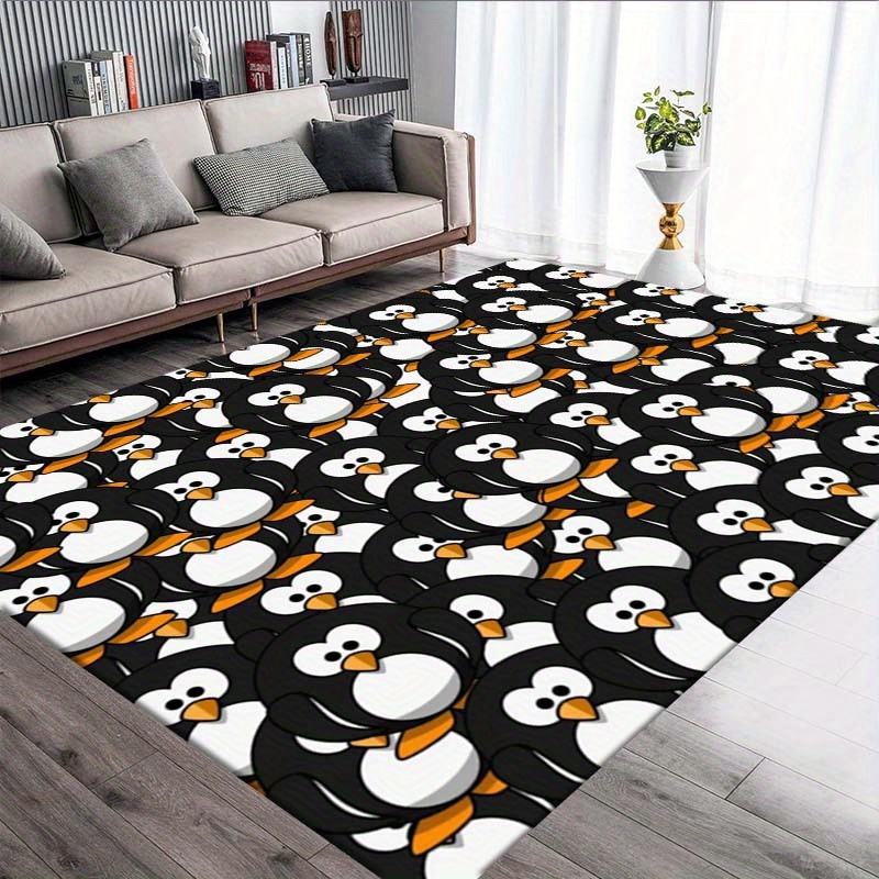 Home Textiles Rug - Tapis pingouin mignon de dessin animé