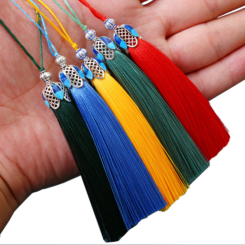 Home Ec Textiles - 5/10 pièces 8cm soie gland frange