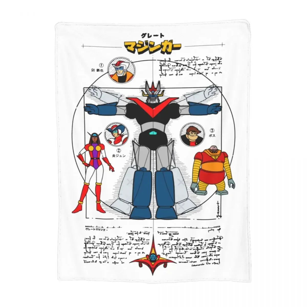 Home Textiles Super Soft - Couverture en velours Mazinger Z Robot