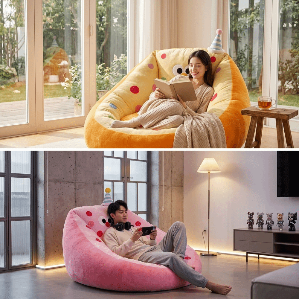 Pouf de sol au design cartoon  - Floor Cushion Pouf avis et prix
