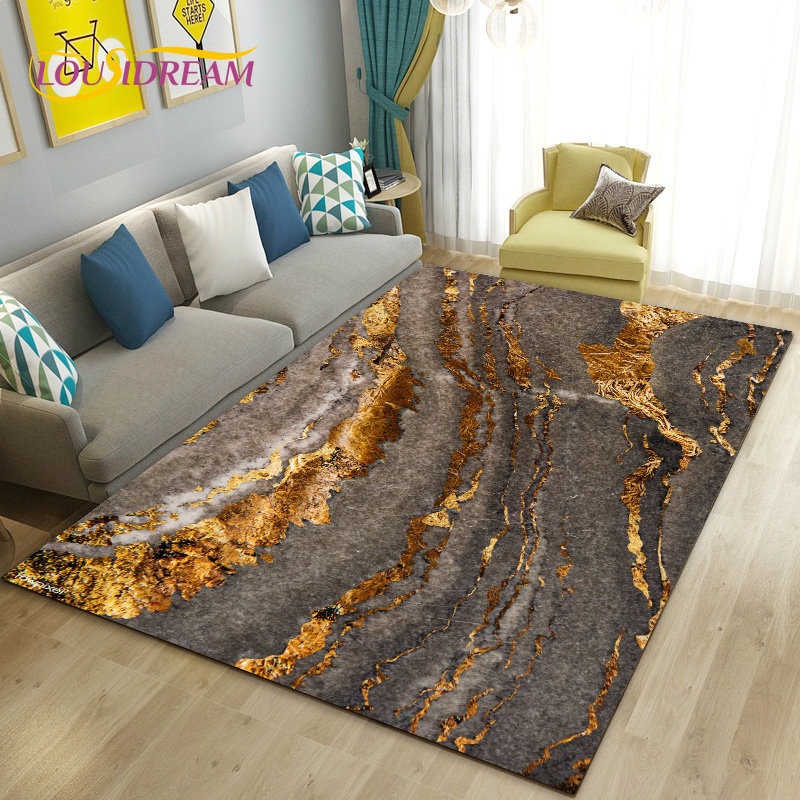 Grand tapis nordique en marbre - Home Textiles Rug avis et prix