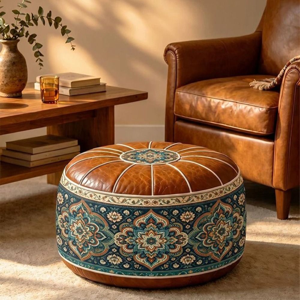 Pouf ottoman en cuir PU rembou - Floor Cushion Pouf avis et prix