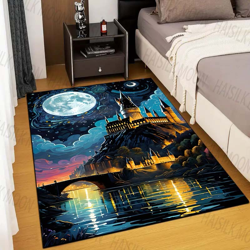 Tapis imprimé château magique  - Home Textiles Rug avis et prix