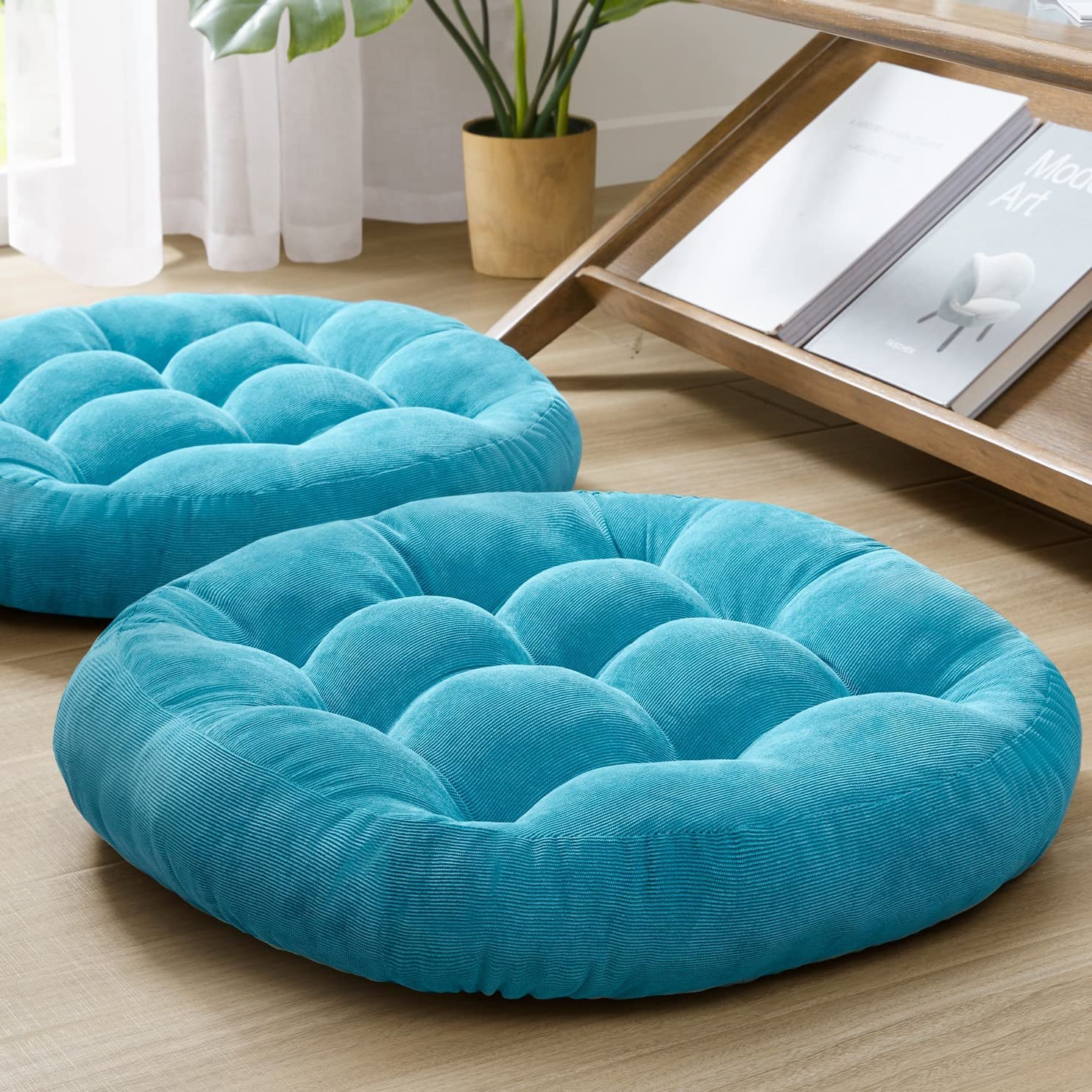 Grand coussin de sol rond épai - Floor Cushion Pouf avis et prix