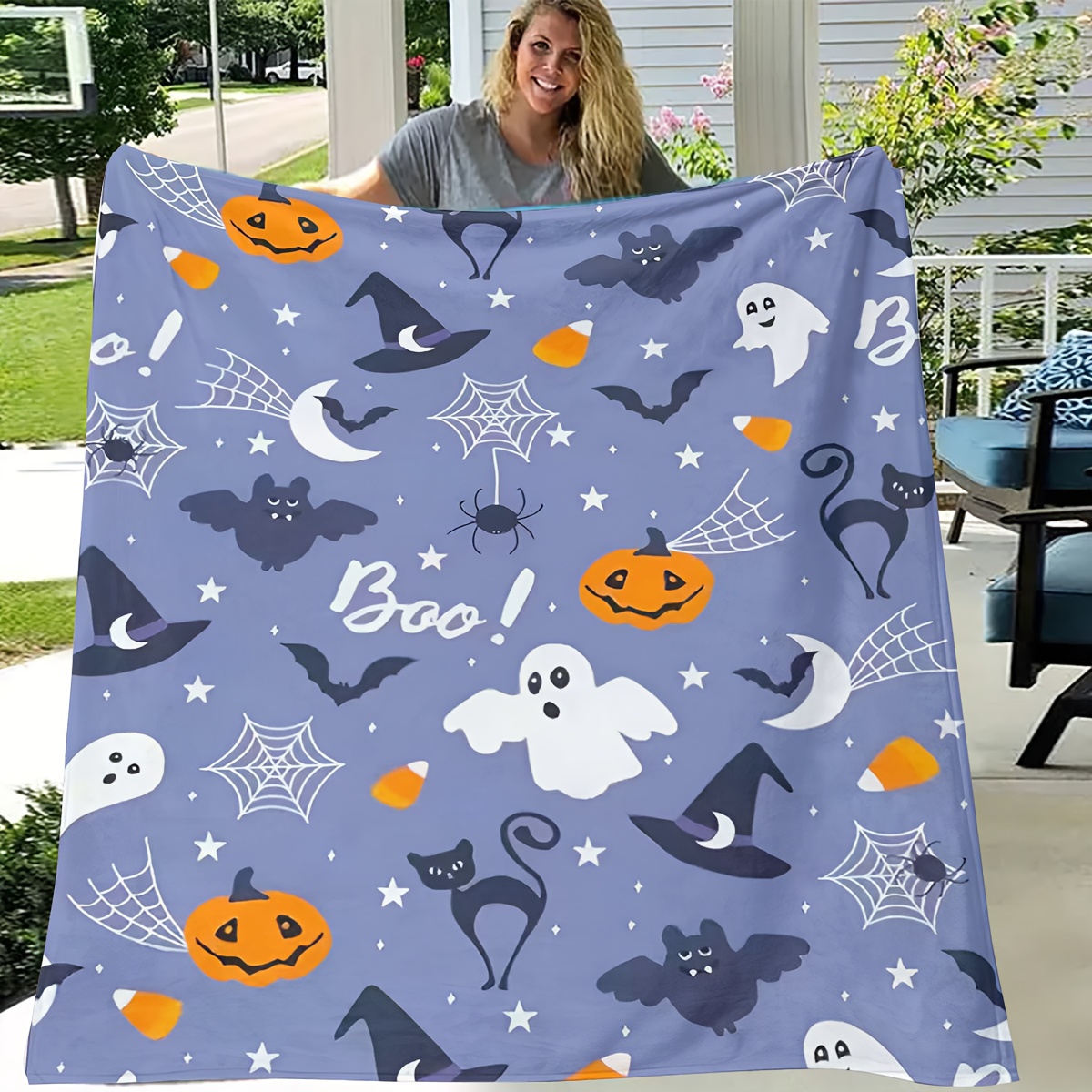 Couverture d'Halloween en flan - Home Textiles Super Soft avis et prix