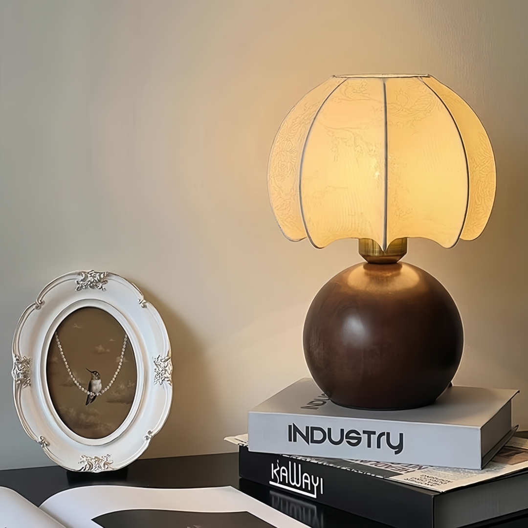 Lampe de table florale vintage - Home And Textiles avis et prix