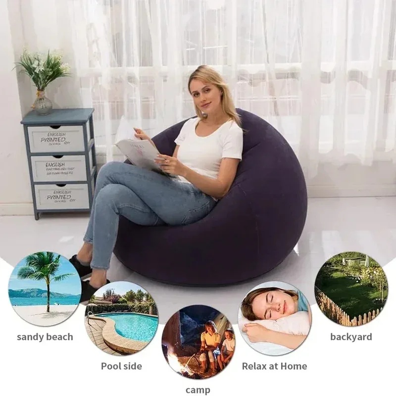 Grand canapé gonflable paresse - Floor Cushion Pouf avis et prix