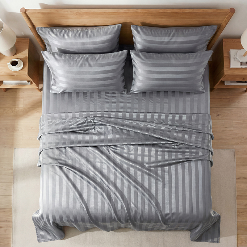Parure de draps en satin rayé  - Fitted Sheet Deep avis et prix