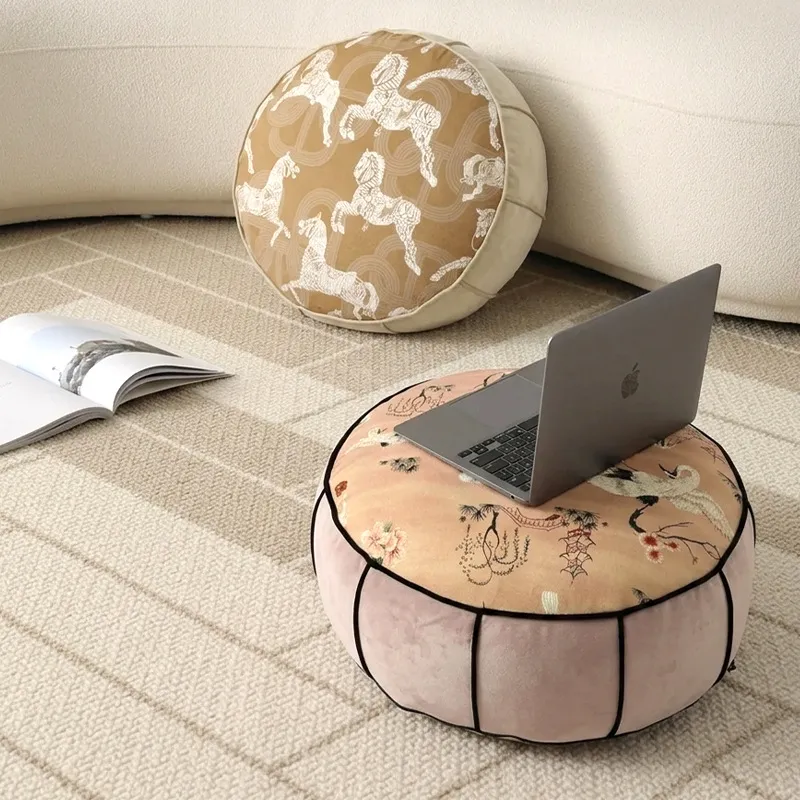 Pouf de sol rond de style chin - Floor Cushion Pouf avis et prix